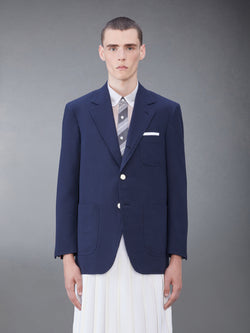 WOOL SEERSUCKER PATCH POCKET SPORT COAT