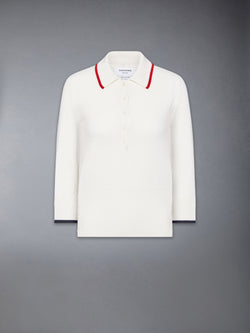 BROWNE 65 JERSEY INTARSIA CASHMERE POLO