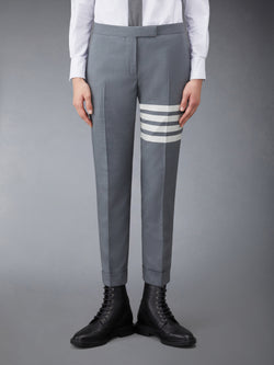 PLAIN WEAVE 4-BAR LOW RISE SKINNY TROUSER