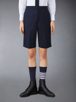 SUPER 120'S TWILL BACKSTRAP BERMUDA SHORTS
