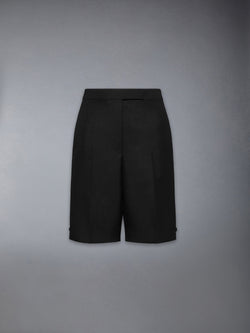 3-PLY WOOL MOHAIR BERMUDA SHORTS