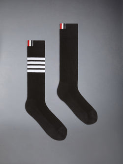 COTTON 4-BAR ATHLETIC MID CALF SOCKS