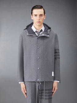 DOUBLE FACE TECH TWILL HOODED JACKET
