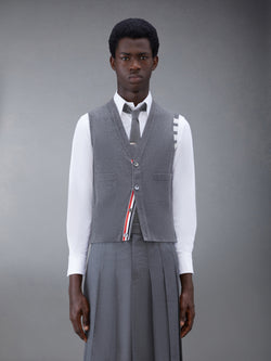 CLASSIC CASHMERE 4-BAR V-NECK CARDIGAN VEST