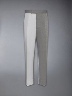 TONAL UNIVERSITY STRIPE LINEN COTTON TROUSER