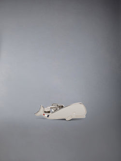 STERLING SILVER WHALE TIE BAR