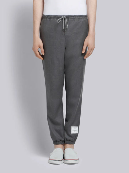 SUPER 120'S SWILL TRACK TROUSER MED GREY
