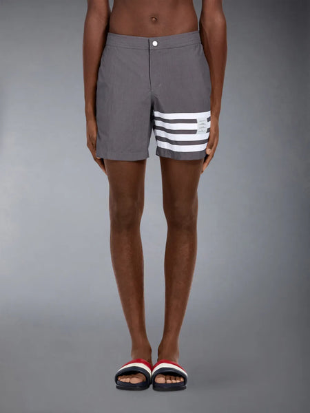 4-BAR SOLID TECH SWIM SHORT MED GREY