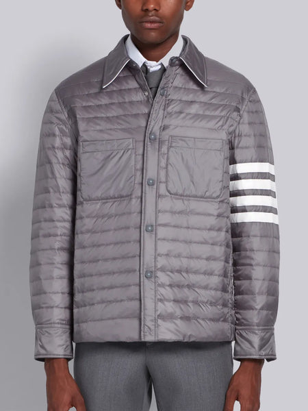 Medium Grey Down Fill 4-Bar Shirt Jacket MED GREY