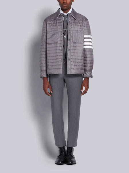 Medium Grey Down Fill 4-Bar Shirt Jacket MED GREY