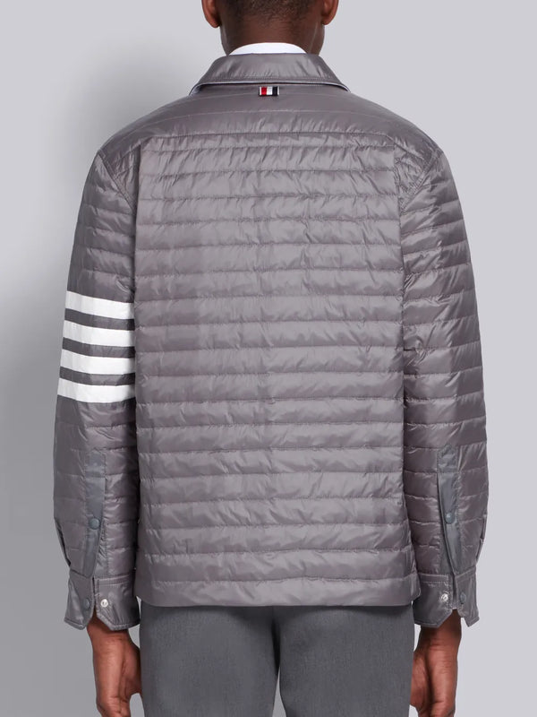 Medium Grey Down Fill 4-Bar Shirt Jacket - image 3