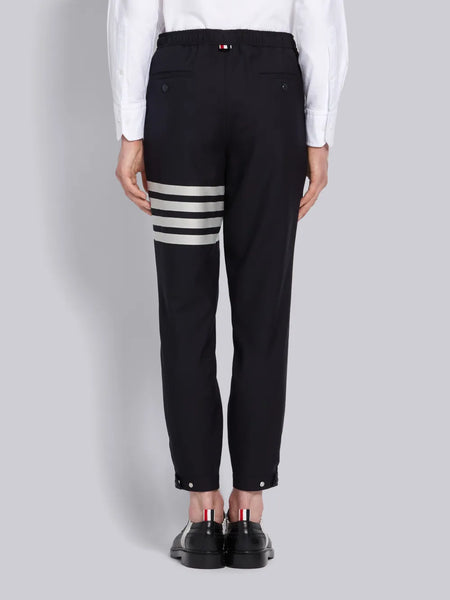 PLAIN WEAVE 4-BAR SWEATPANTS NAVY