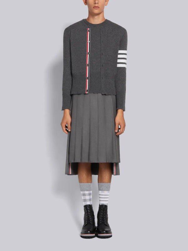 CASHMERE 4-BAR CREW NECK CARDIGAN - image 4