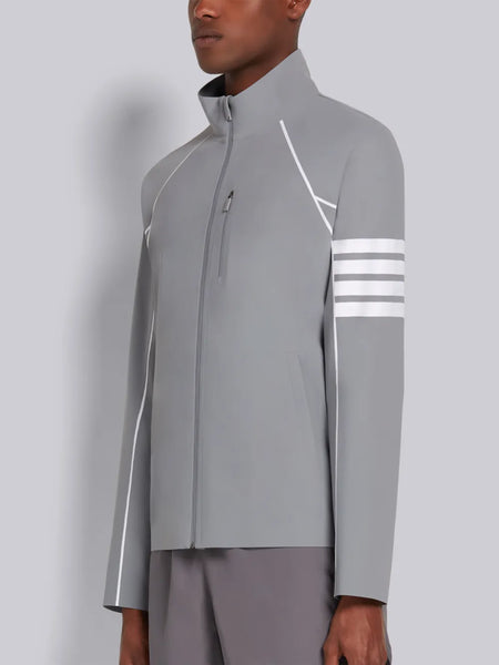 TOKIO 4-BAR COMPRESSION ZIP UP JACKET LT GREY