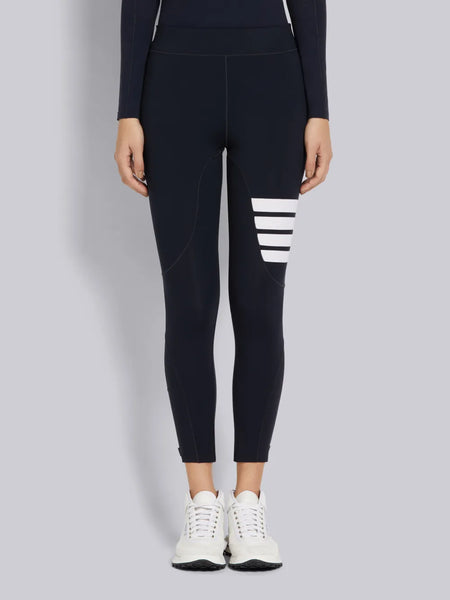 POLYAMIDE STRETCH INTERLOCK 4-BAR COMPRESSION TIGHTS NAVY