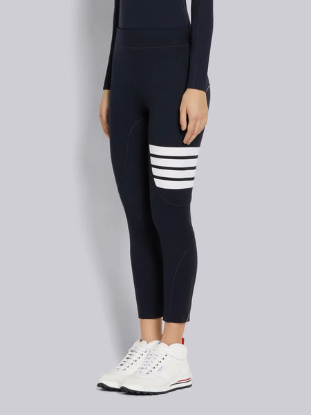 POLYAMIDE STRETCH INTERLOCK 4-BAR COMPRESSION TIGHTS NAVY