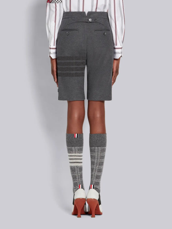DOUBLE FACE TECH TWILL 4-BAR BERMUDA SHORTS - image 2