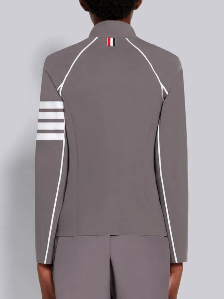 4-BAR COMPRESSION  ZIP UP JACKET MED GREY