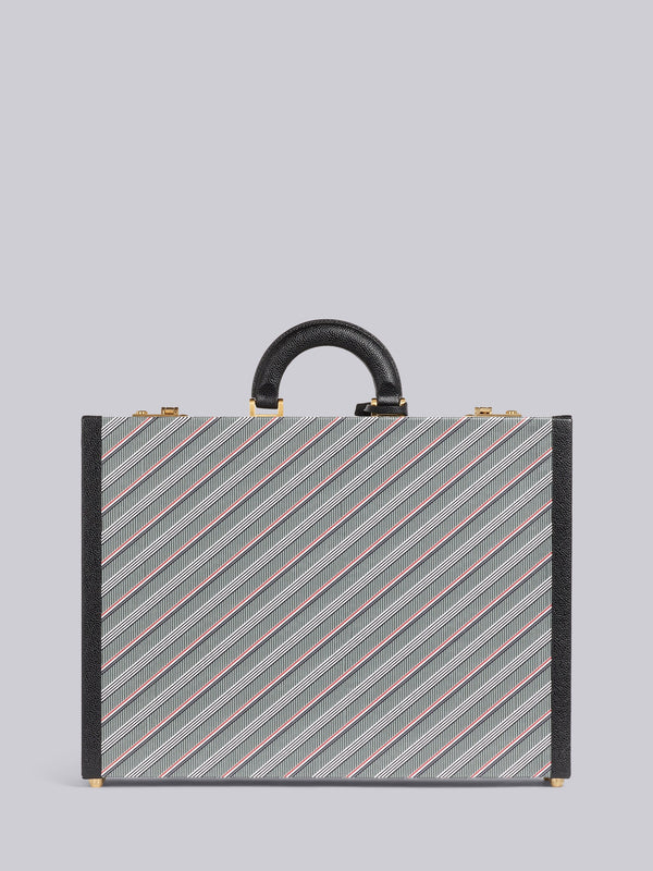 MEDIUM GREY MONOGRAM COATED CANVAS LEATHER FRAME ATTACHE CASE - image 3