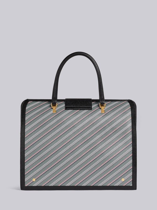 MEDIUM GREY MONOGRAM COATED CANVAS LEATHER FRAME MR. THOM BAG - image 4