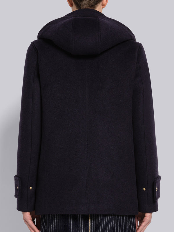 Military Weight Cashmere Snap Front Rain Parka - image 3