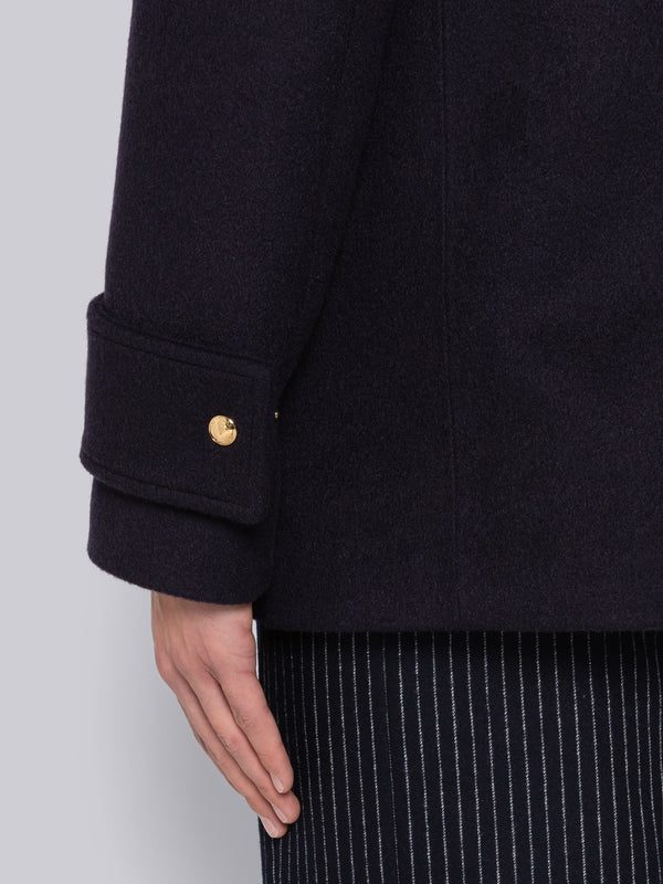 Military Weight Cashmere Snap Front Rain Parka - image 4
