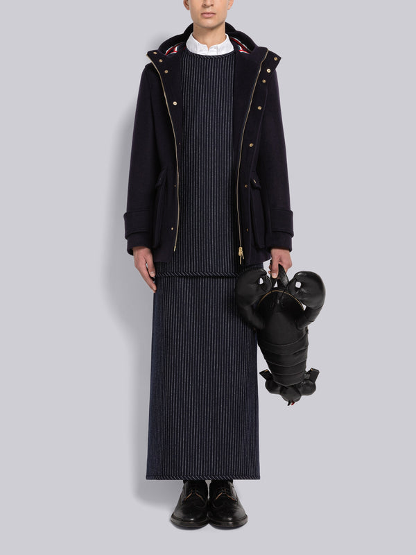 Military Weight Cashmere Snap Front Rain Parka - image 2