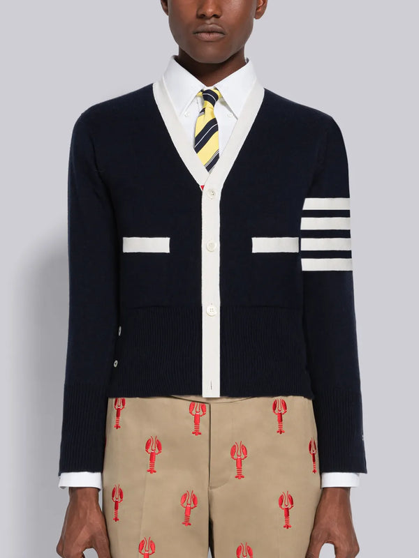 CASHMERE 4-BAR CARDIGAN - featured image