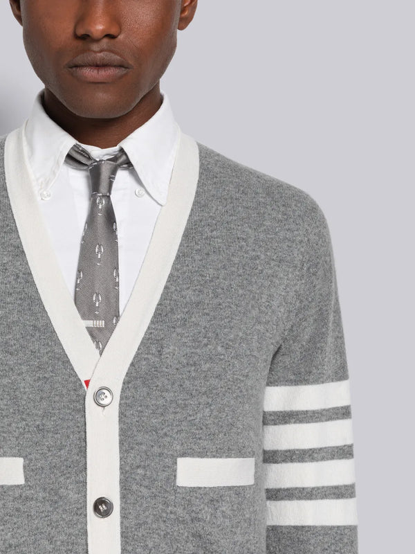 CASHMERE 4-BAR CARDIGAN - image 5