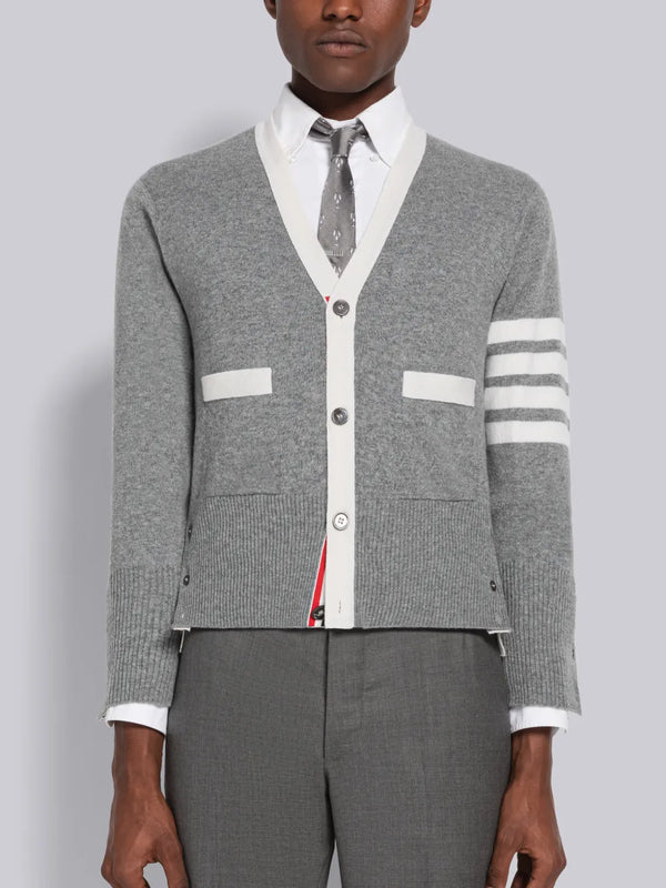 CASHMERE 4-BAR CARDIGAN - featured image