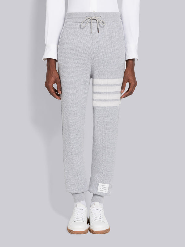 CASHMERE WAFFLE 4-BAR SWEATPANTS - featured image