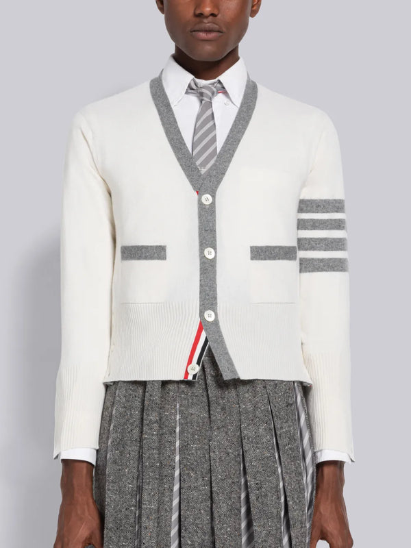 CASHMERE 4-BAR CARDIGAN - featured image