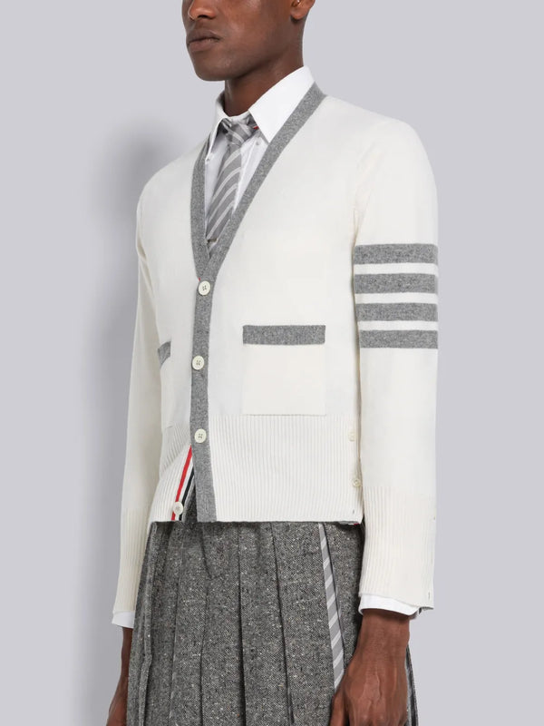 CASHMERE 4-BAR CARDIGAN - image 2