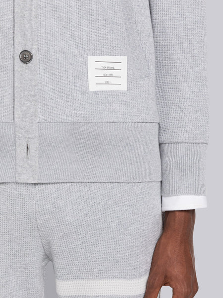 CASHMERE WAFFLE 4-BAR CARDIGAN JACKET ライト グレー