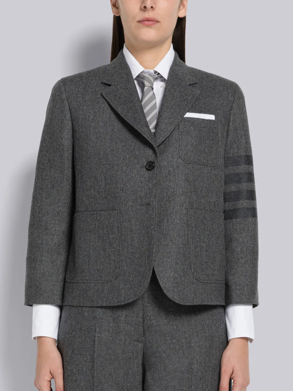 FLANNEL TONAL 4-BAR CROPPED SPORTCOAT - featured image