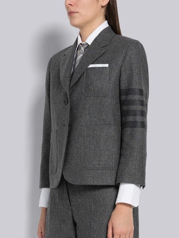 FLANNEL TONAL 4-BAR CROPPED SPORTCOAT - image 2