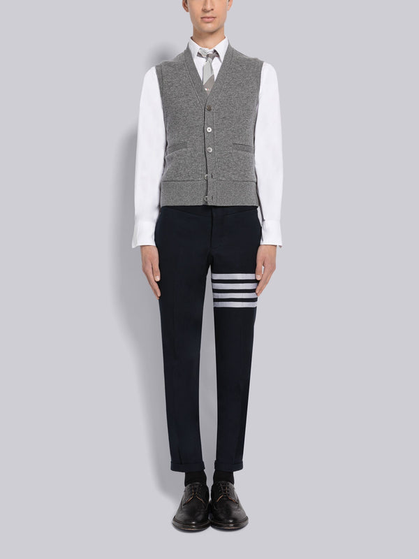CASHMERE WAFFLE CARDIGAN VEST - image 4