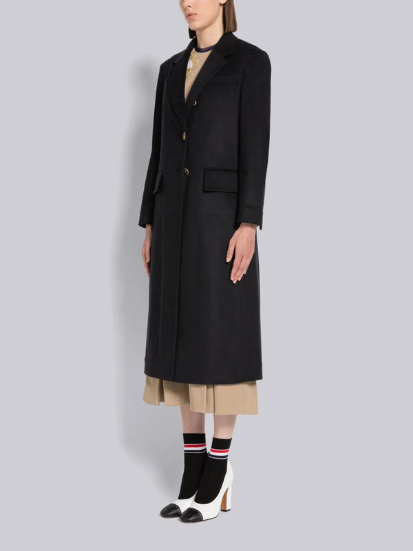 ZIBELINE COAT WEIGHT CASHMERE WIDE LAPEL OVERCOAT - image 2