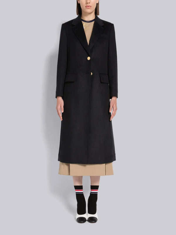 ZIBELINE COAT WEIGHT CASHMERE WIDE LAPEL OVERCOAT - featured image