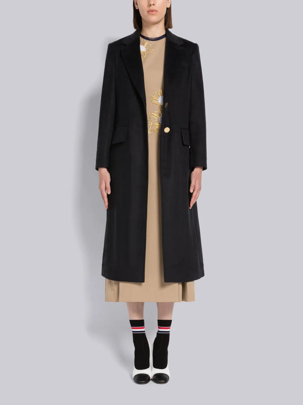 ZIBELINE COAT WEIGHT CASHMERE WIDE LAPEL OVERCOAT - image 4