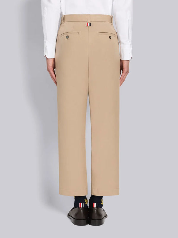 COTTON TWILL STRAIGHT LEG TROUSERS - image 3