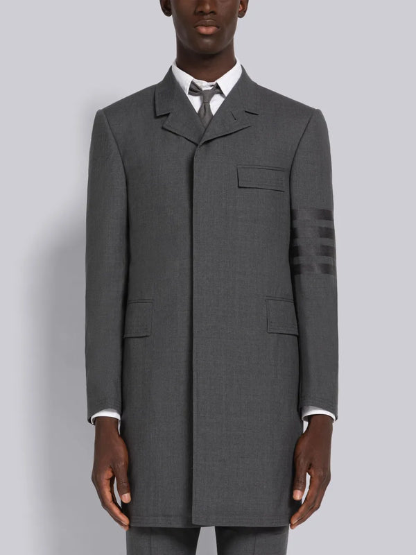 PLAIN WEAVE 4-BAR CHESTERFIELD OVERCOAT - featured image