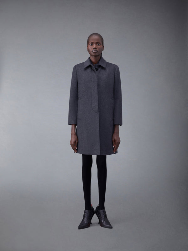 ZIBELINE MELANGE CASHMERE CLASSIC BAL COLLAR OVERCOAT - featured image
