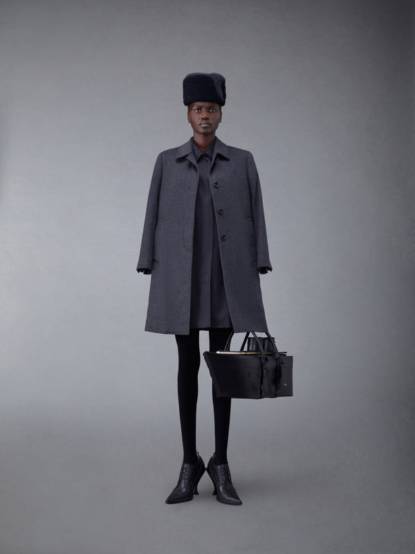 ZIBELINE MELANGE CASHMERE CLASSIC BAL COLLAR OVERCOAT - image 3