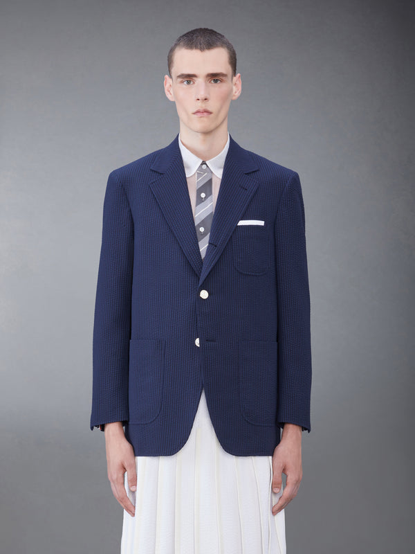 WOOL SEERSUCKER PATCH POCKET SPORT COAT - featured image