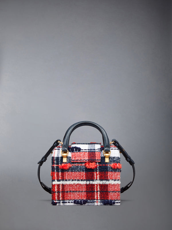 MRS. THOM MINI BAG IN MADRAS CHECK POUF TWEED - image 3