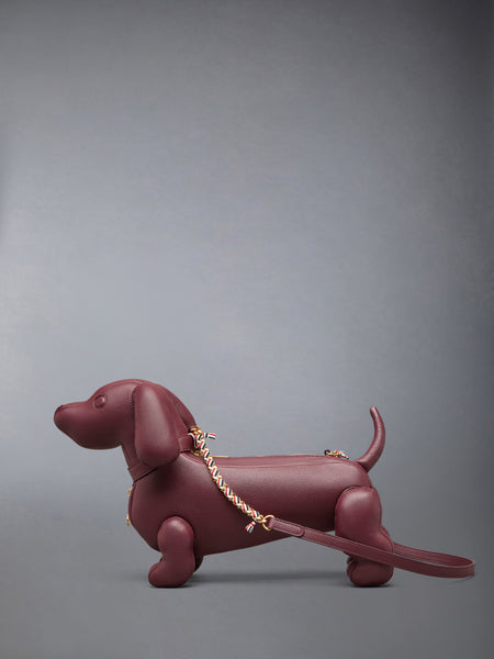 MINI HECTOR BAG IN SOFT PEBBLE GRAIN LEATHER DK BURGUNDY