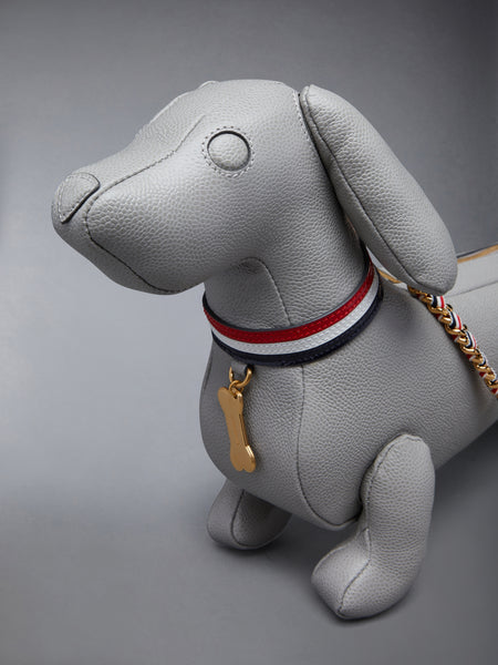 MINI HECTOR CHAIN BAG IN PEBBLE GRAIN MED GREY
