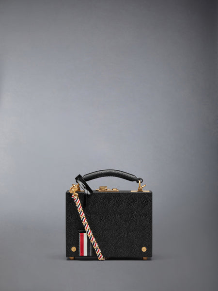 PEBBLE GRAIN MICRO ATTACHE CASE BLACK