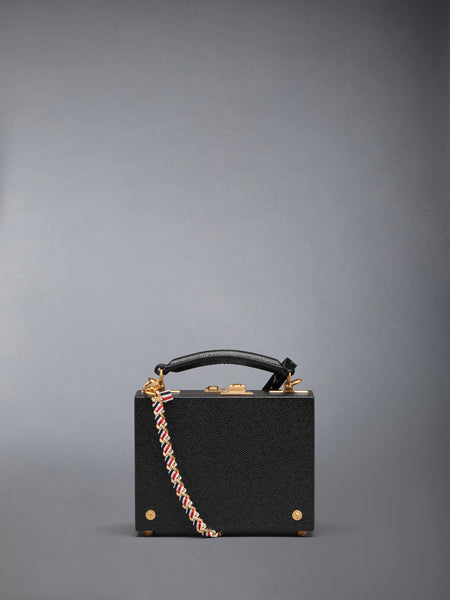 PEBBLE GRAIN MICRO ATTACHE CASE BLACK